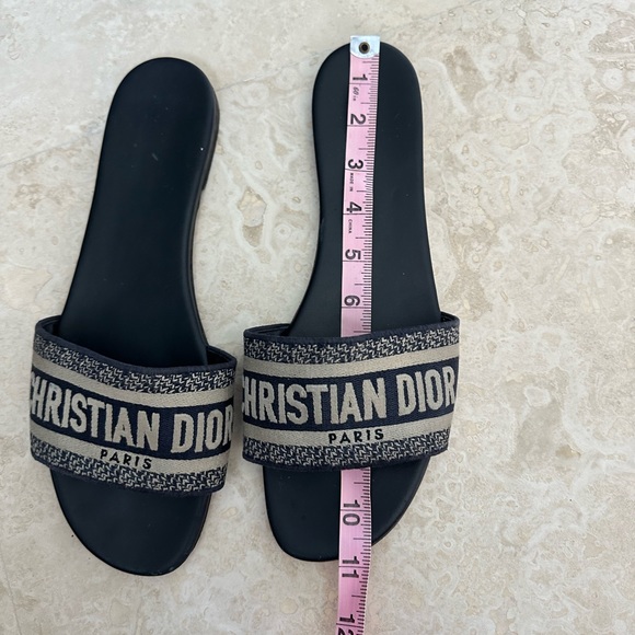 Dior DWAY SLIDE Sandals Size 39 Designer Slides - Picture 10 of 12
